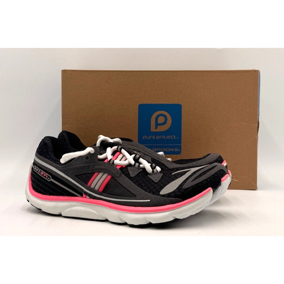 Brooks PUREDRIFT Women's NEW Running Sneaker Black/Gray/Pink US Size 7.5 - Picture 1 of 11